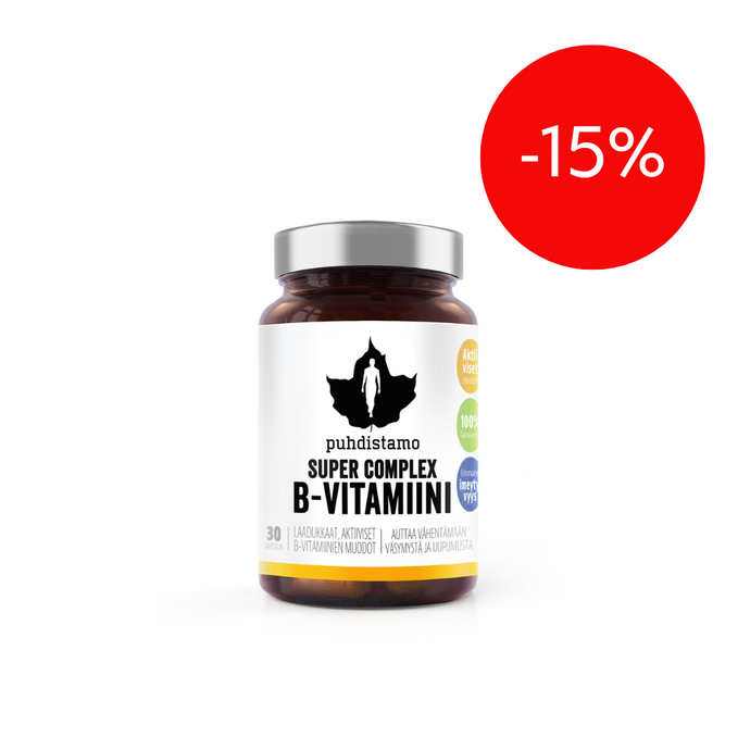 Puhdistamo Super Complex B-vitamiini 30 kaps
