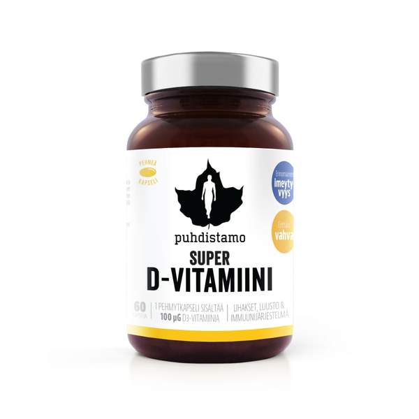 Puhdistamo Super D-vitamiini 60 kaps
